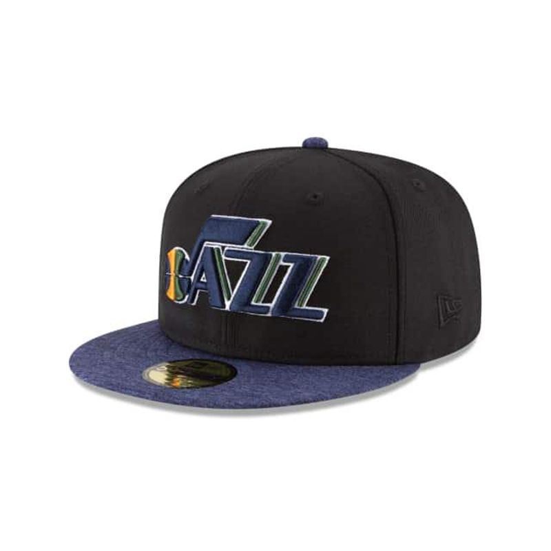 NBA Utah Jazz Shadow Tech 59Fifty Fitted (WHP6948) - Black New Era Caps